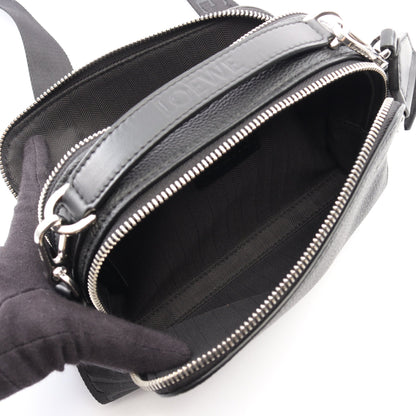 クロスボディ カメラバッグ ミニ 2WAY ハンドバッグ レザー ブラック ロエベ バッグ LOEWE