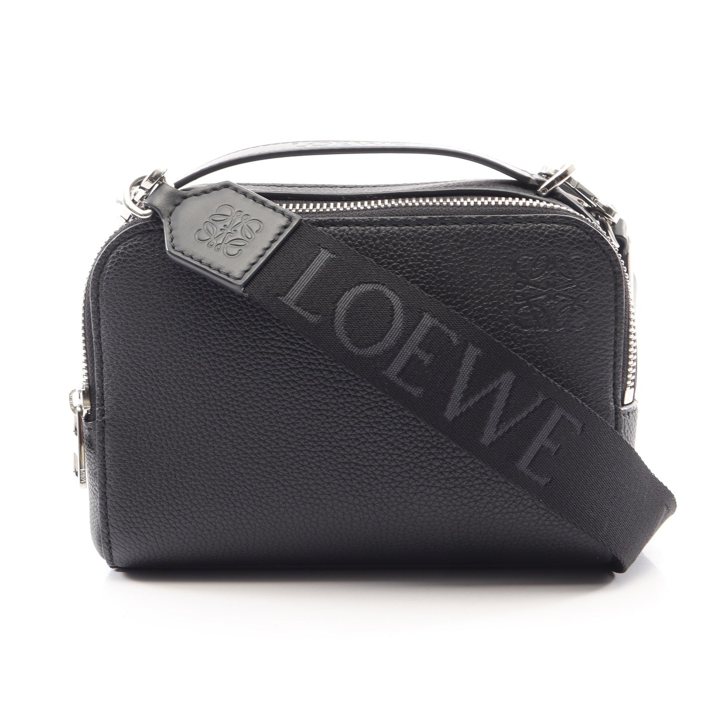 クロスボディ カメラバッグ ミニ 2WAY ハンドバッグ レザー ブラック ロエベ バッグ LOEWE