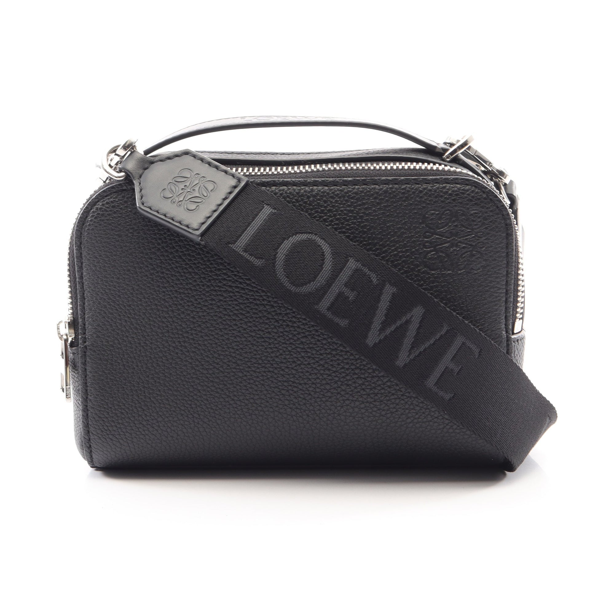 クロスボディ カメラバッグ ミニ 2WAY ハンドバッグ レザー ブラック ロエベ バッグ LOEWE