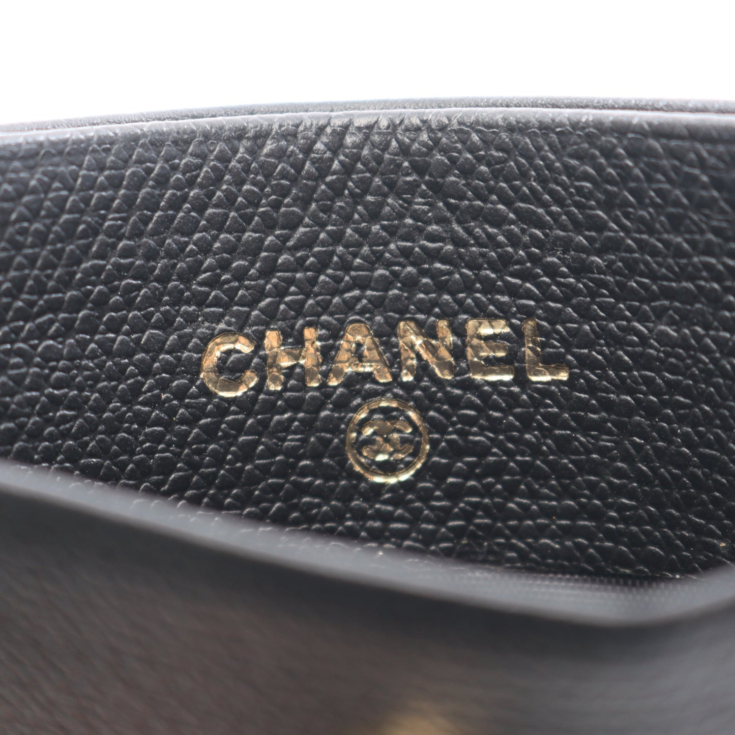 ココボタン カードケース レザー ブラック シャネル 財布・小物 CHANEL