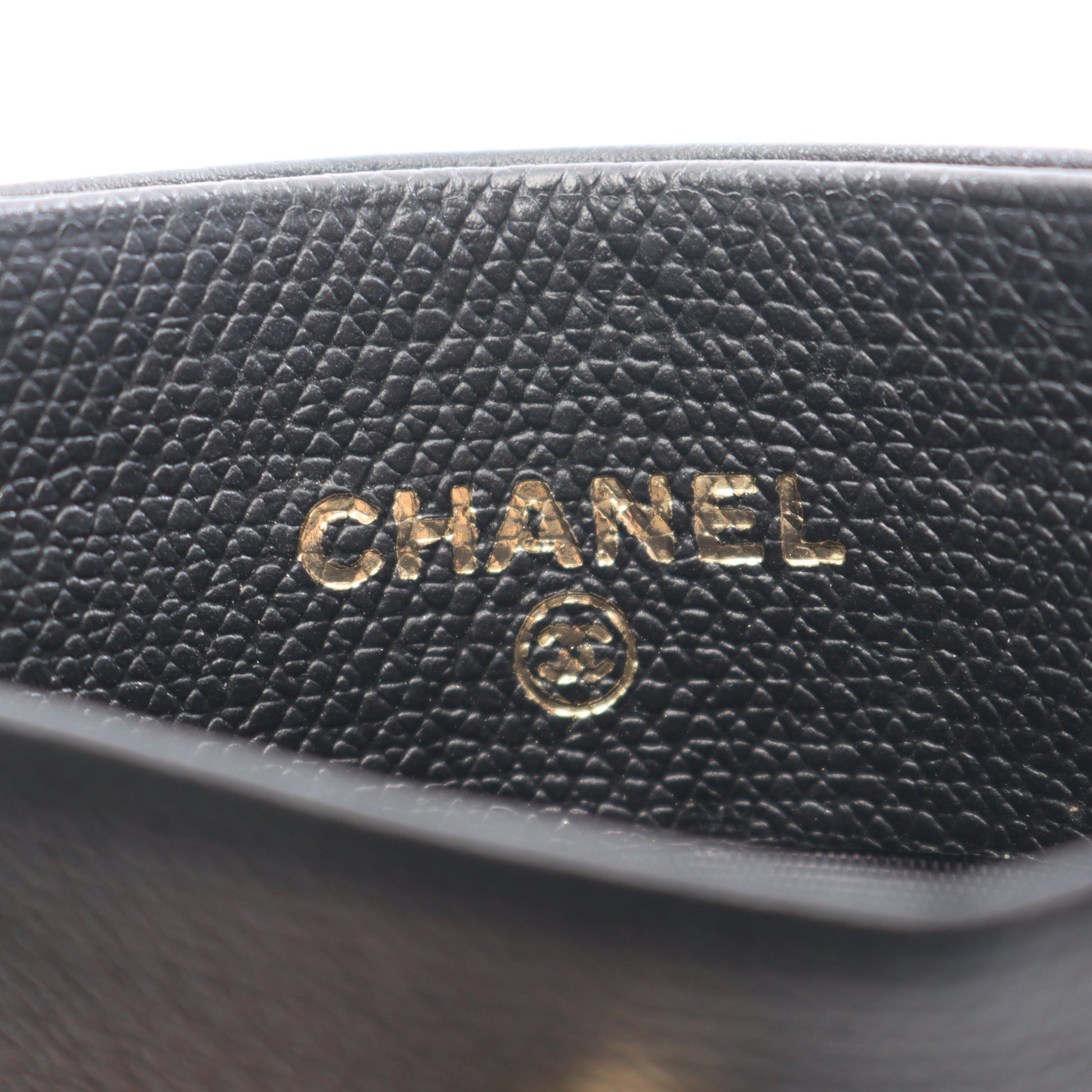 ココボタン カードケース レザー ブラック シャネル 財布・小物 CHANEL