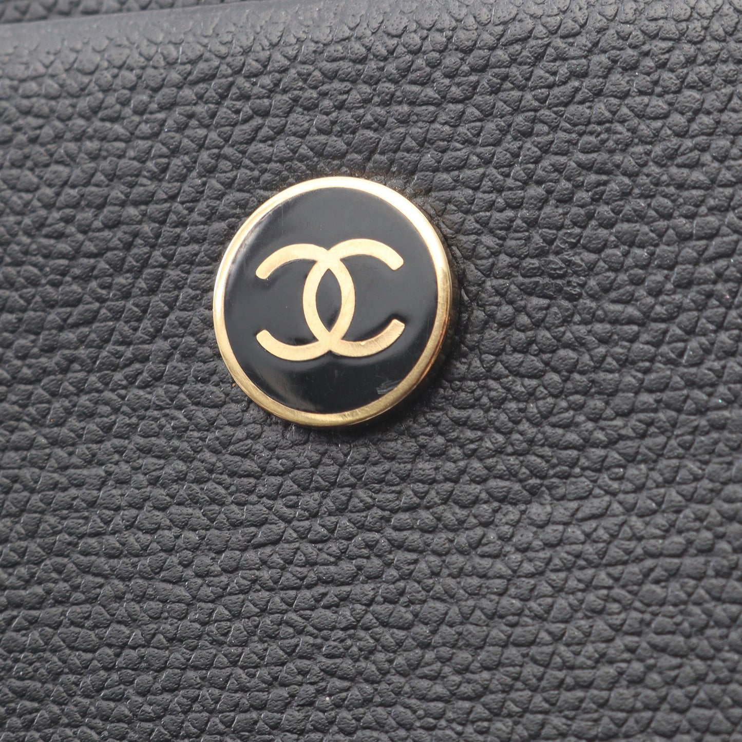 ココボタン カードケース レザー ブラック シャネル 財布・小物 CHANEL