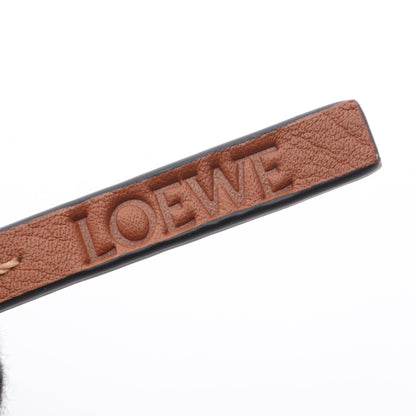 アナグラム キーホルダー バッグチャーム レザー ネイビー ブラウン ロエベ 財布・小物 LOEWE