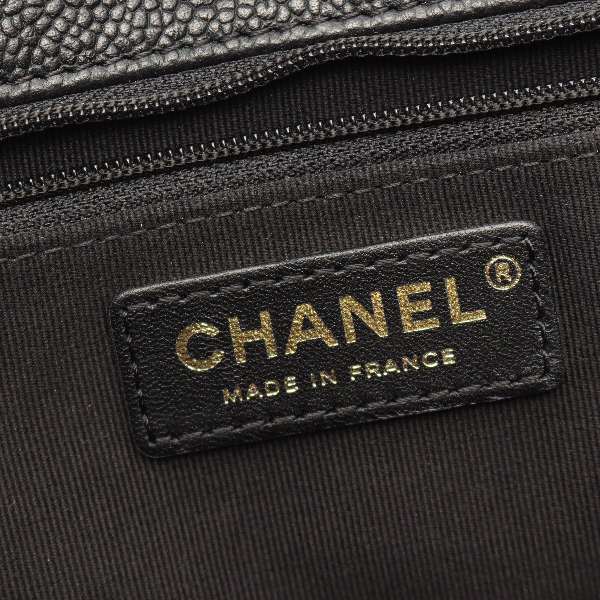 マトラッセ ハンドバッグ トートバッグ ソフトキャビアスキン ブラック ゴールド金具 シャネル バッグ CHANEL