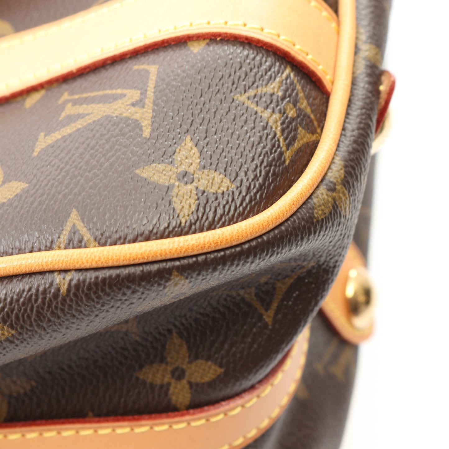 ストレーザPM モノグラム ショルダーバッグ PVC レザー ブラウン ルイヴィトン バッグ LOUIS VUITTON