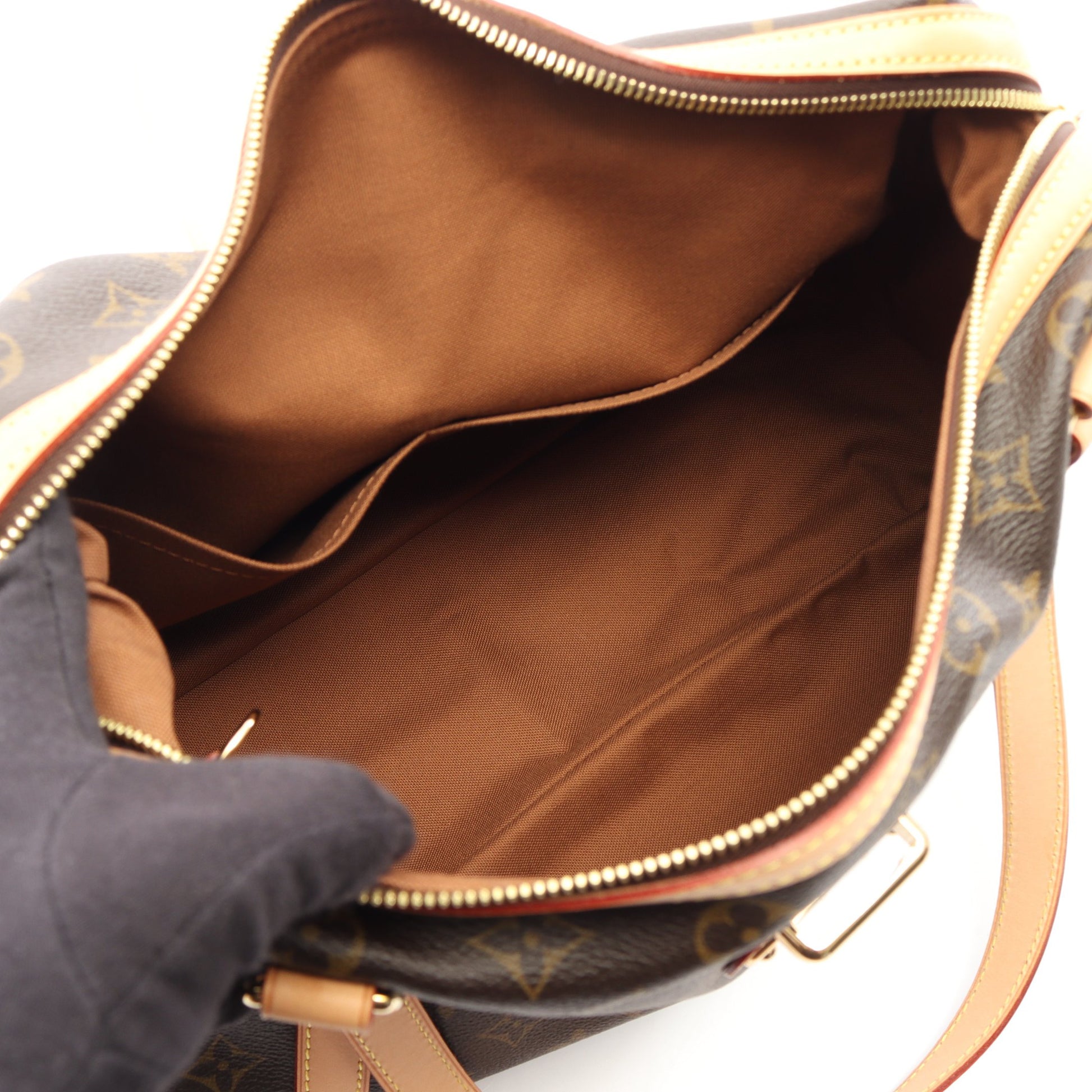 ストレーザPM モノグラム ショルダーバッグ PVC レザー ブラウン ルイヴィトン バッグ LOUIS VUITTON