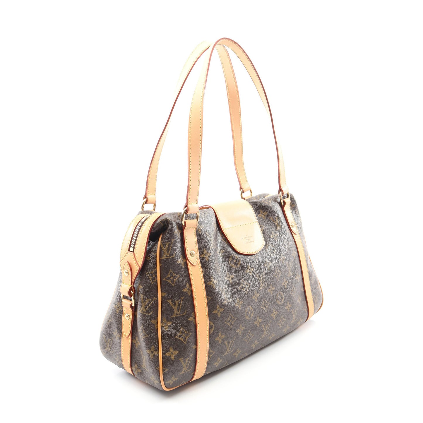 ストレーザPM モノグラム ショルダーバッグ PVC レザー ブラウン ルイヴィトン バッグ LOUIS VUITTON