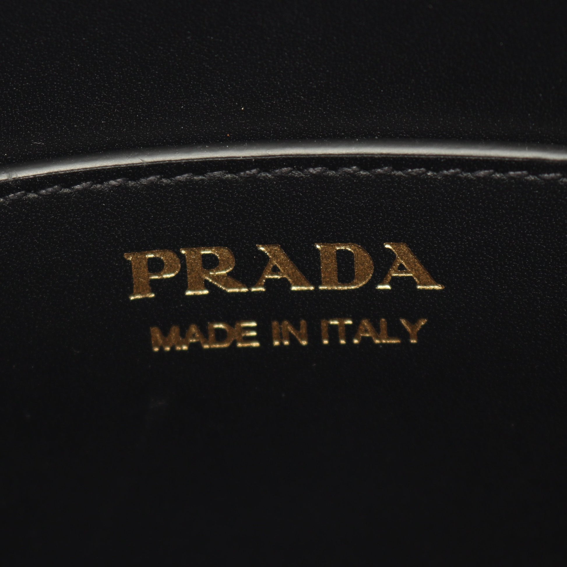 NEW CAL F2WAY ハンドバッグ トートバッグ レザー ブラック プラダ バッグ PRADA