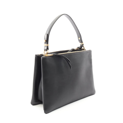NEW CAL F2WAY ハンドバッグ トートバッグ レザー ブラック プラダ バッグ PRADA