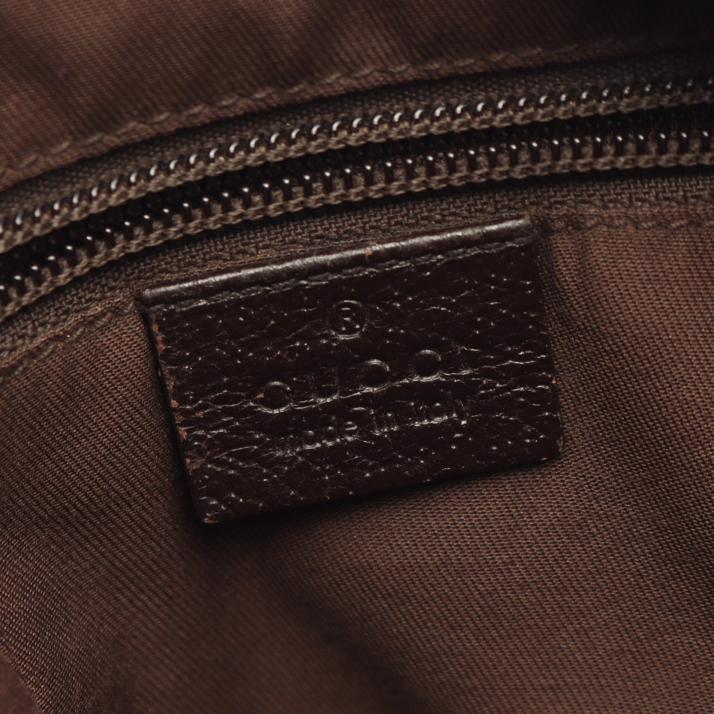 GGキャンバス シェリーライン ショルダーバッグ キャンバス レザー ベージュ ダークブラウン マルチカラー グッチ バッグ GUCCI