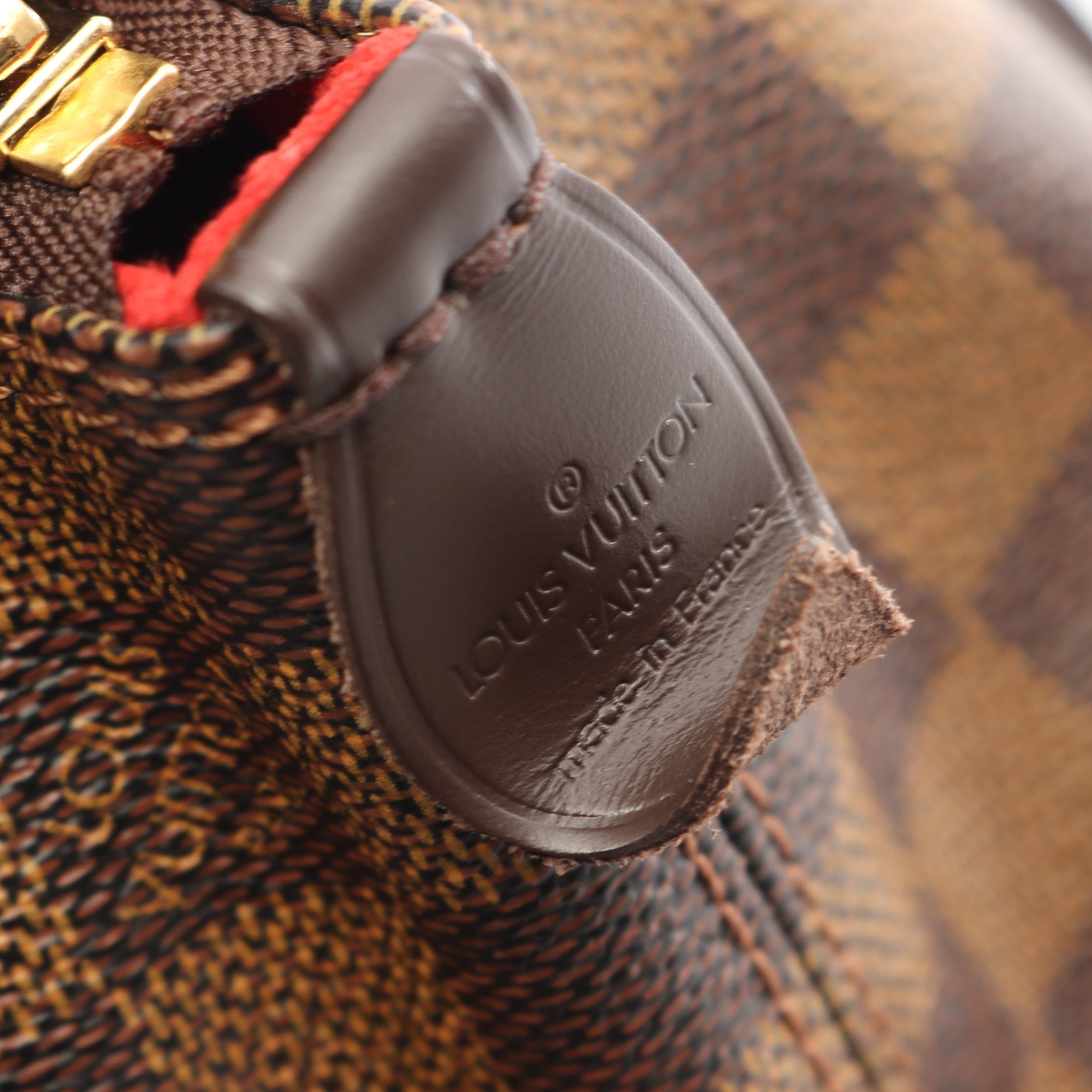 サレヤPM ダミエエベヌ ハンドバッグ トートバッグ PVC レザー ブラウン ルイヴィトン バッグ LOUIS VUITTON