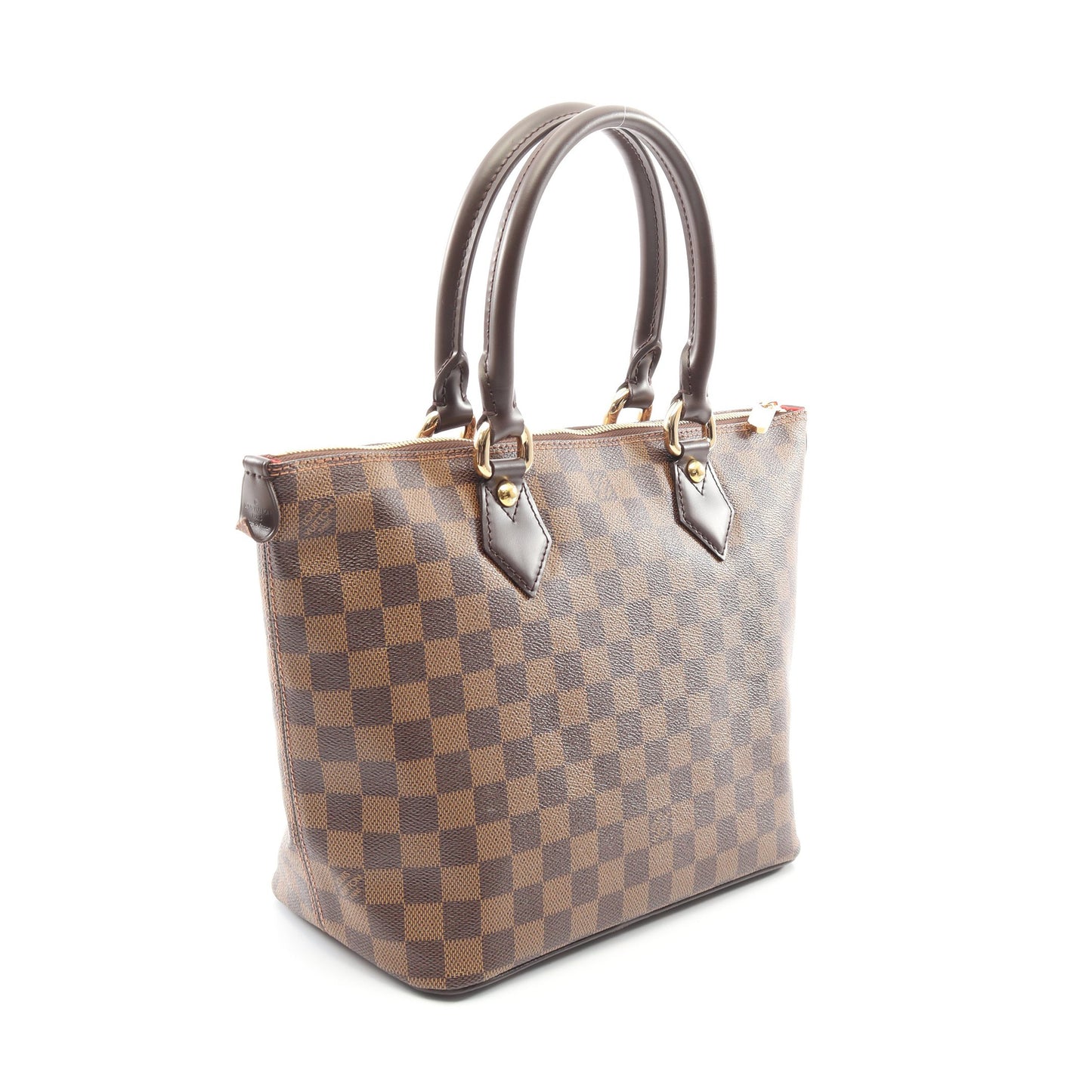 サレヤPM ダミエエベヌ ハンドバッグ トートバッグ PVC レザー ブラウン ルイヴィトン バッグ LOUIS VUITTON