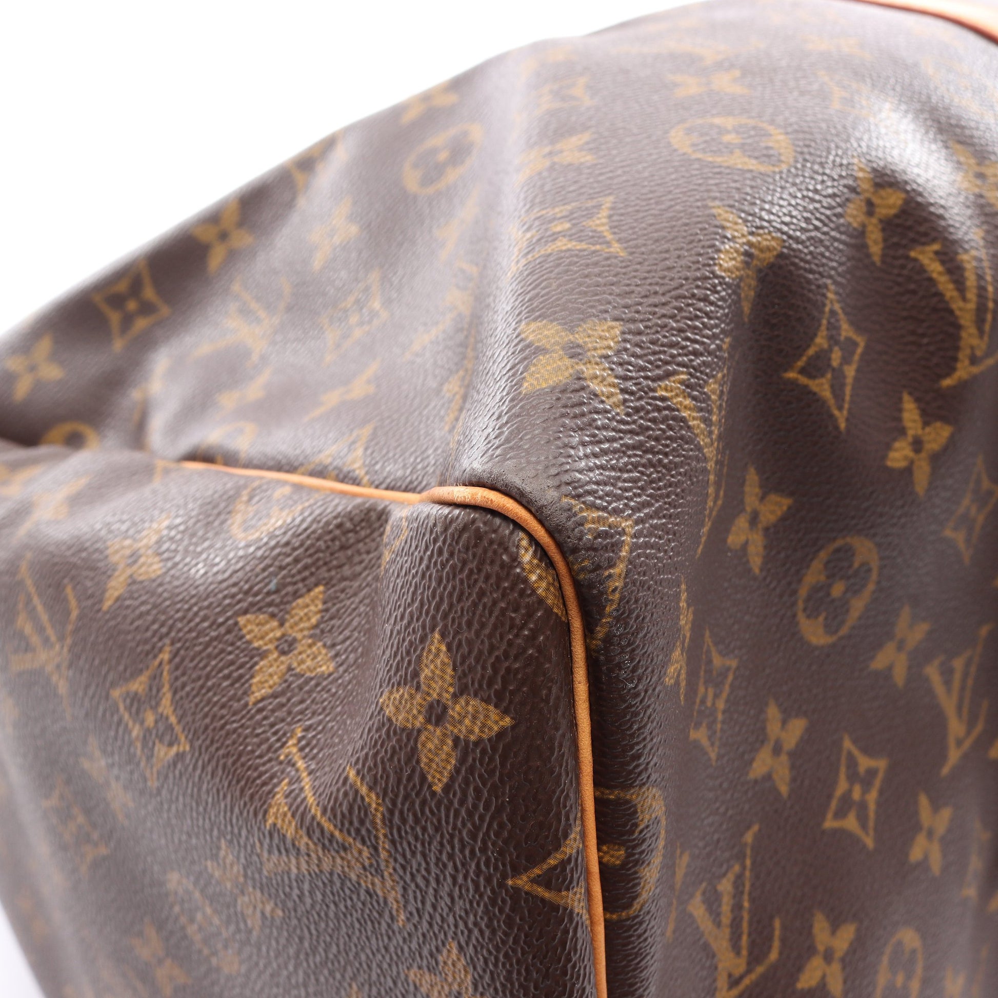 キーポル55 モノグラム ボストンバッグ PVC レザー ブラウン ルイヴィトン バッグ LOUIS VUITTON
