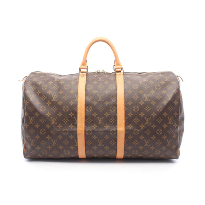 キーポル55 モノグラム ボストンバッグ PVC レザー ブラウン ルイヴィトン バッグ LOUIS VUITTON