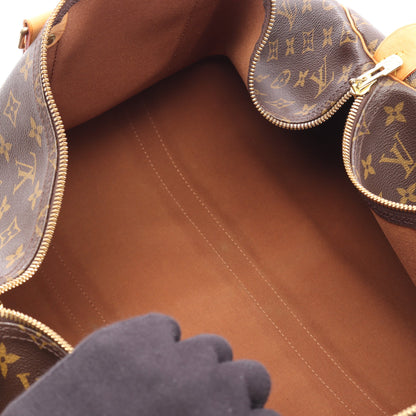 キーポル55 モノグラム ボストンバッグ PVC レザー ブラウン ルイヴィトン バッグ LOUIS VUITTON
