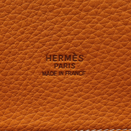 ホワイトバスGM ナチュラルサブレ ハンドバッグ フィヨルド イエローブラウン ゴールド金具 エルメス バッグ HERMES