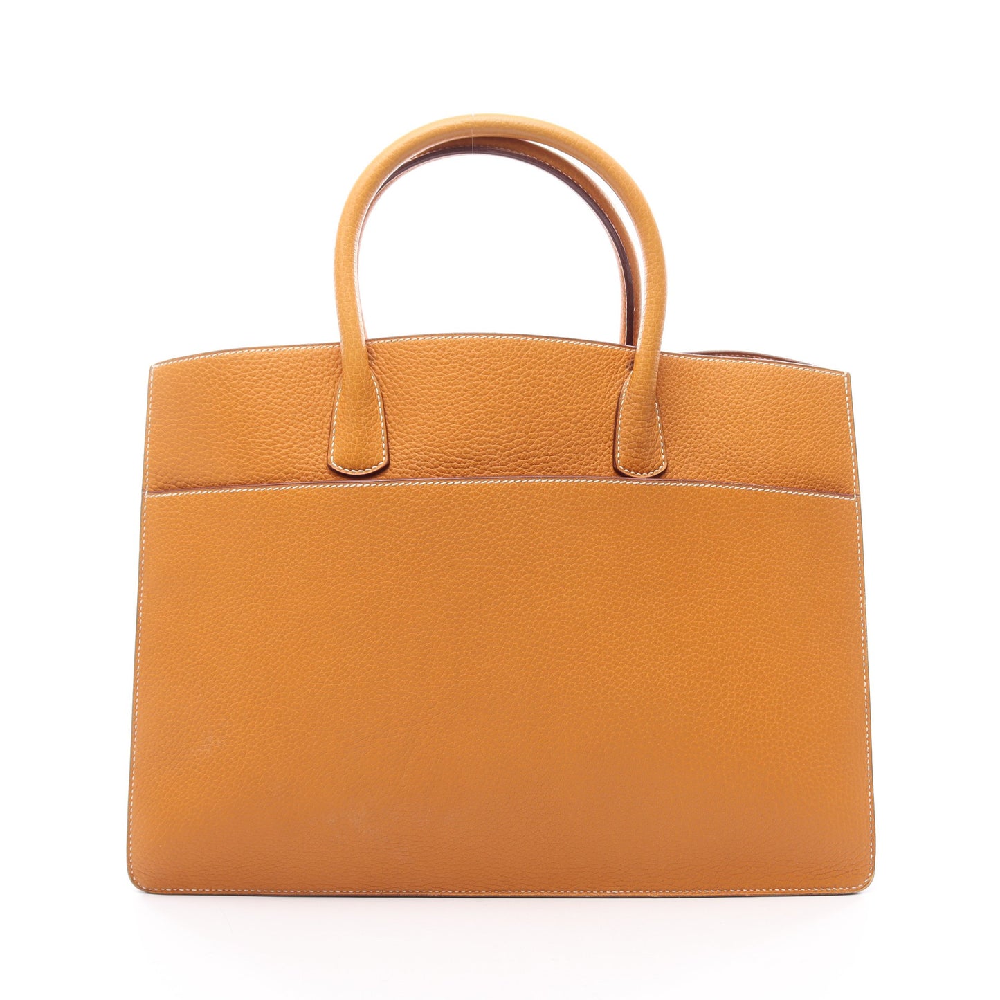 ホワイトバスGM ナチュラルサブレ ハンドバッグ フィヨルド イエローブラウン ゴールド金具 エルメス バッグ HERMES