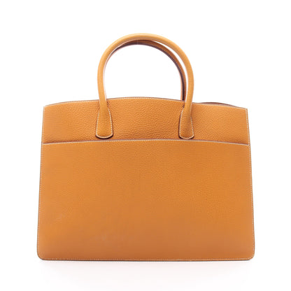 ホワイトバスGM ナチュラルサブレ ハンドバッグ フィヨルド イエローブラウン ゴールド金具 エルメス バッグ HERMES