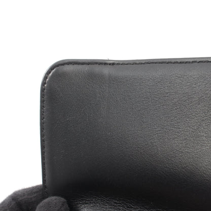 シェブロン Vステッチ Wチェーンショルダーバッグ ラムスキン ブラック ゴールド金具 シャネル バッグ CHANEL