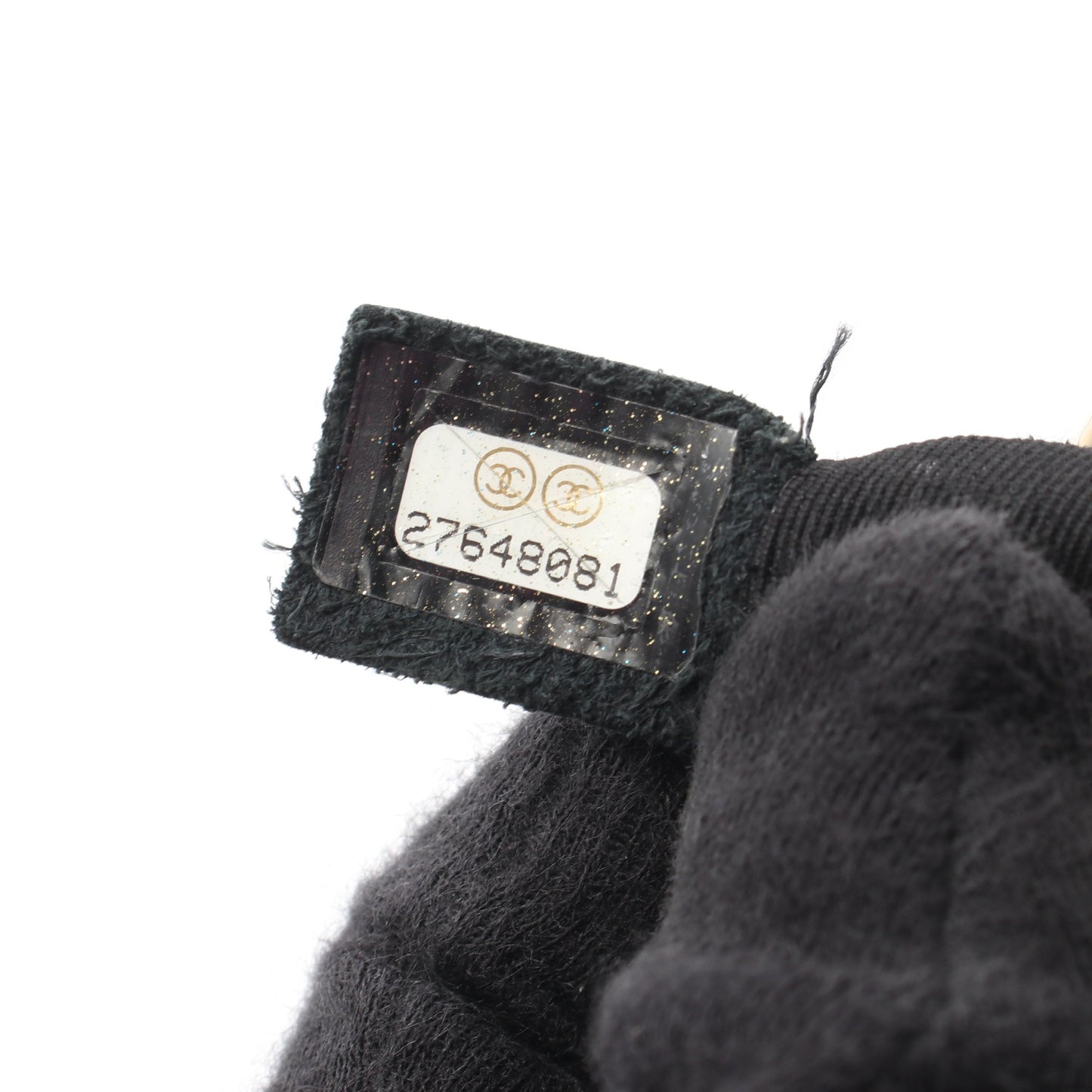 シェブロン Vステッチ Wチェーンショルダーバッグ ラムスキン ブラック ゴールド金具 シャネル バッグ CHANEL