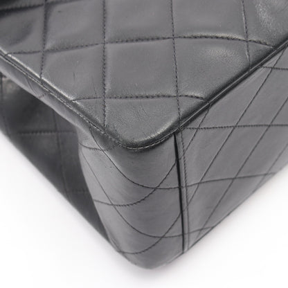 デカマトラッセ34 Wチェーンショルダーバッグ ラムスキン ブラック ゴールド金具 シャネル バッグ CHANEL