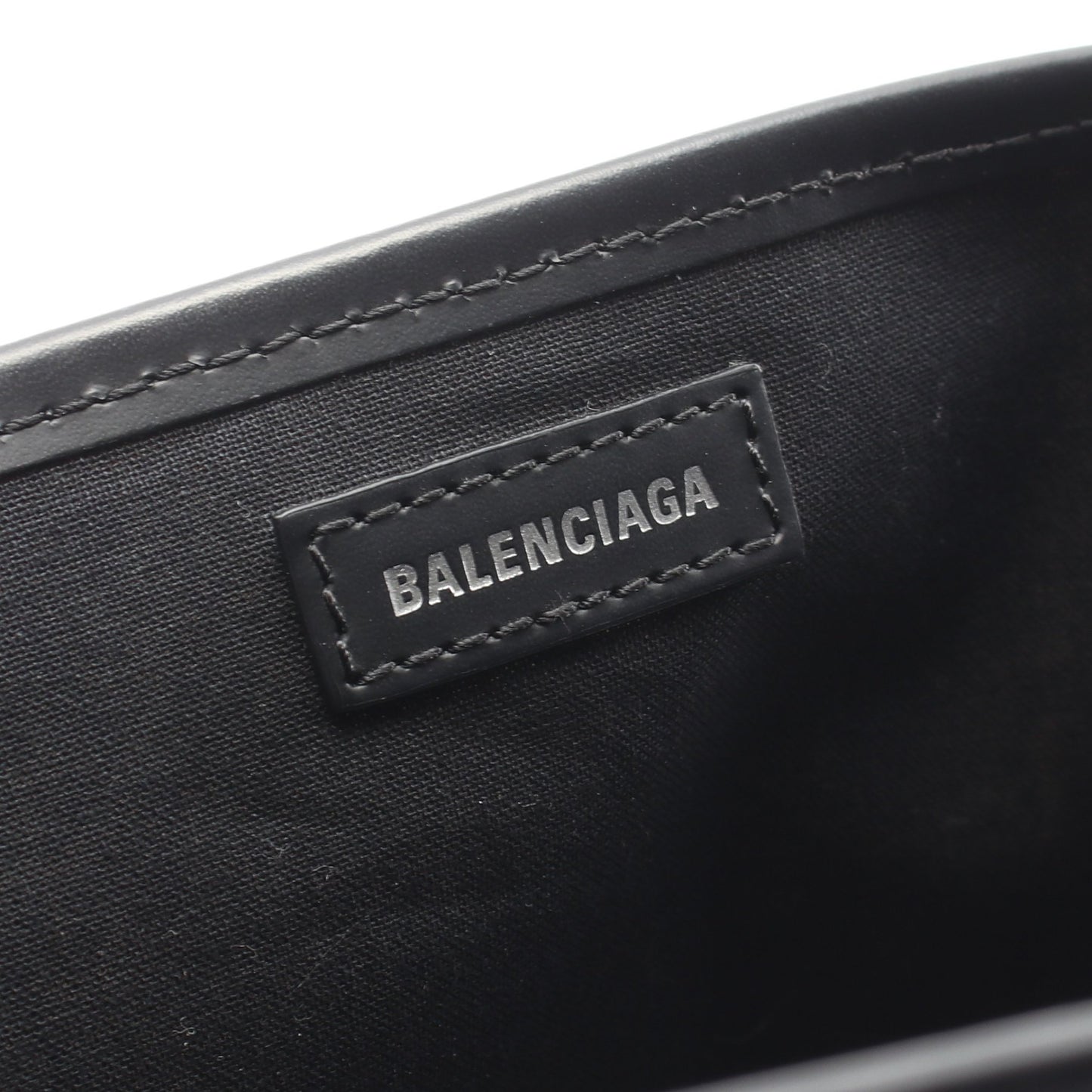 NAVY CABAS S ネイビーカバ ハンドバッグ トートバッグ キャンバス レザー オフホワイト ブラック バレンシアガ バッグ BALENCIAGA