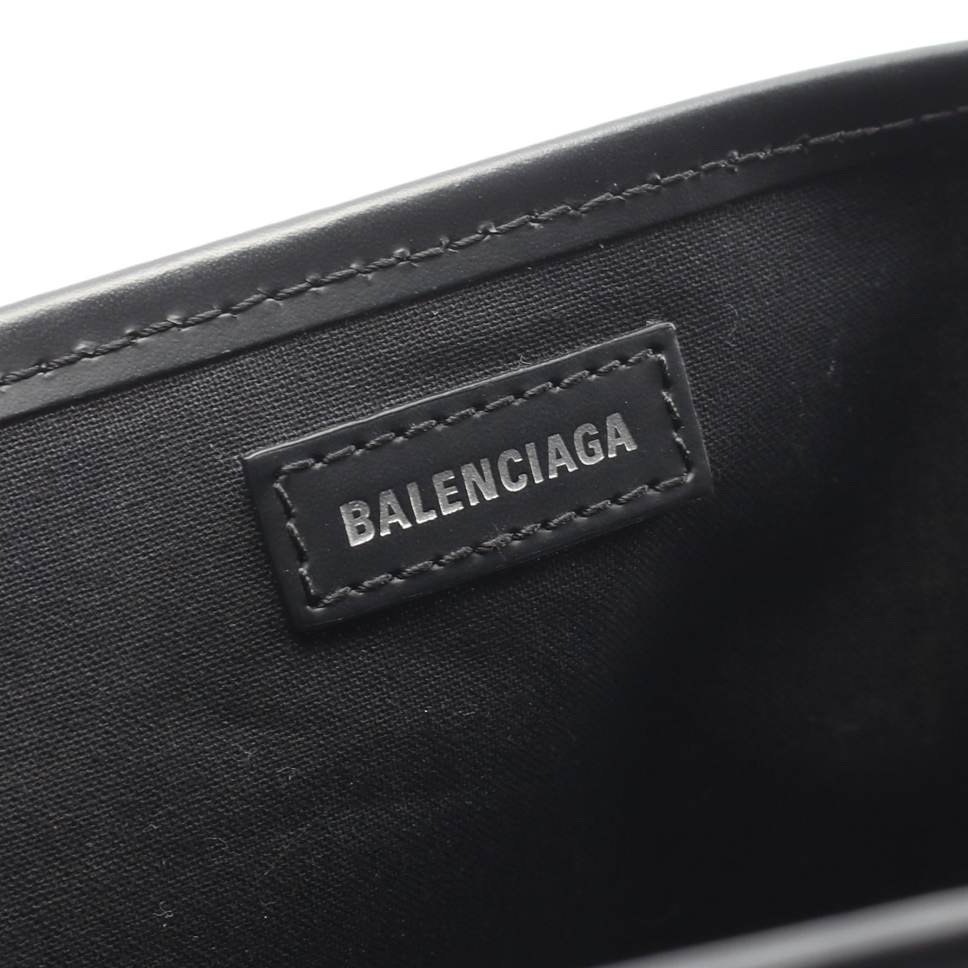 NAVY CABAS S ネイビーカバ ハンドバッグ トートバッグ キャンバス レザー オフホワイト ブラック バレンシアガ バッグ BALENCIAGA