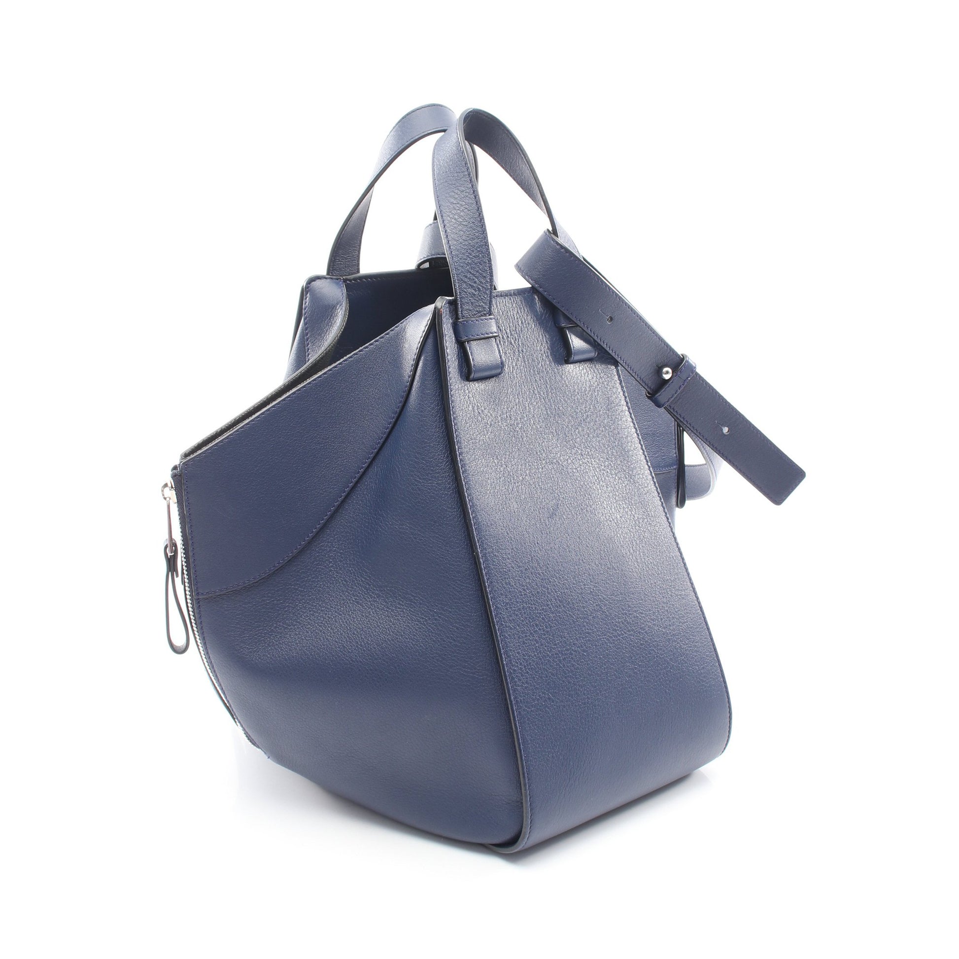 HAMMOCK MEDIUM ハンモック ミディアム 2WAY ハンドバッグ レザー ネイビー ロエベ バッグ LOEWE