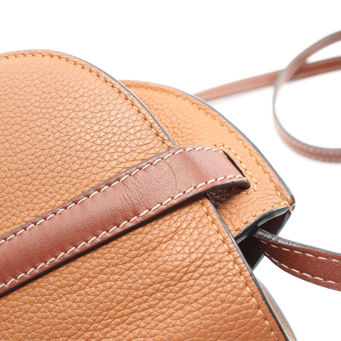 ゲートバッグ ミニ ショルダーバッグ レザー ブラウン ロエベ バッグ LOEWE