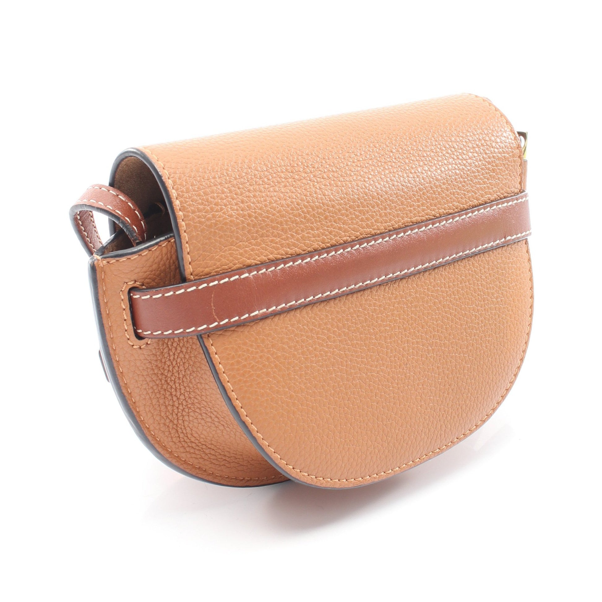 ゲートバッグ ミニ ショルダーバッグ レザー ブラウン ロエベ バッグ LOEWE