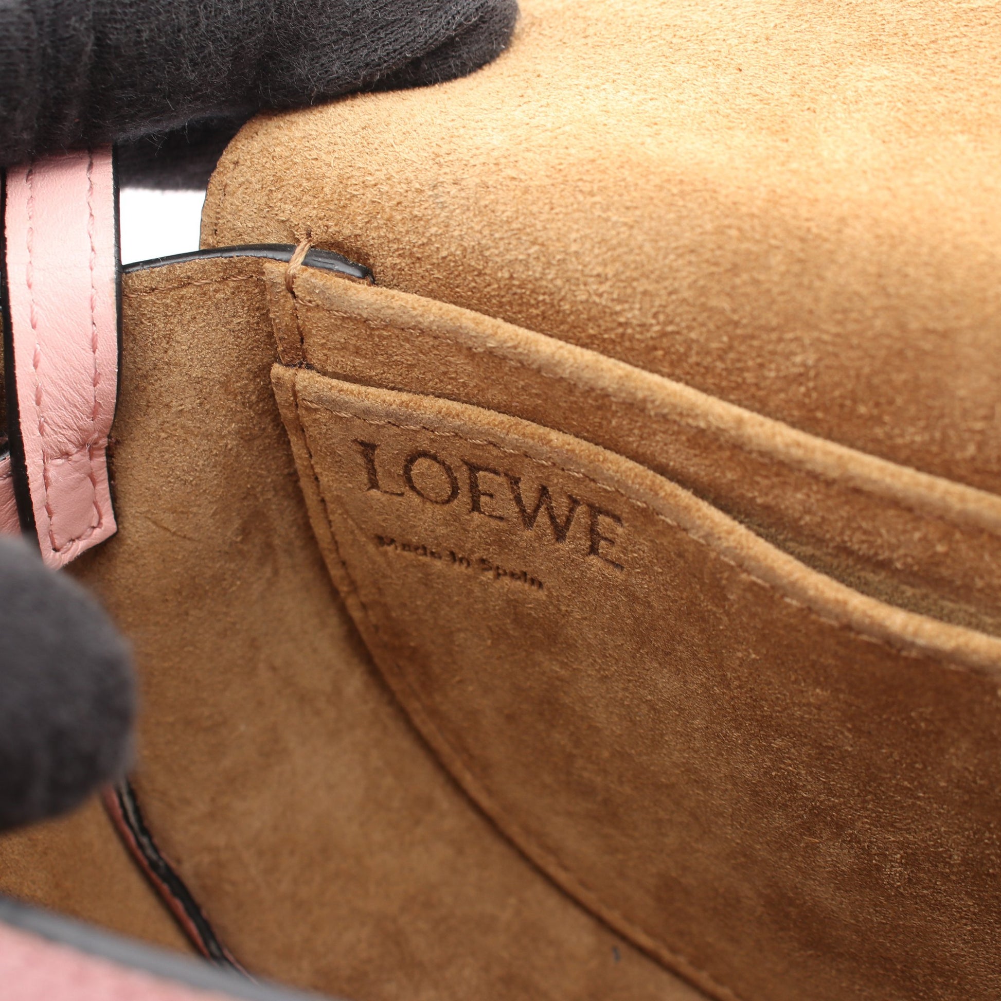 ゲートバッグ ミニ ショルダーバッグ レザー ライトピンク ロエベ バッグ LOEWE