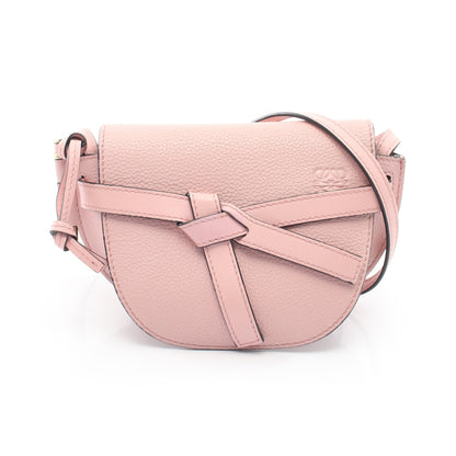 ゲートバッグ ミニ ショルダーバッグ レザー ライトピンク ロエベ バッグ LOEWE