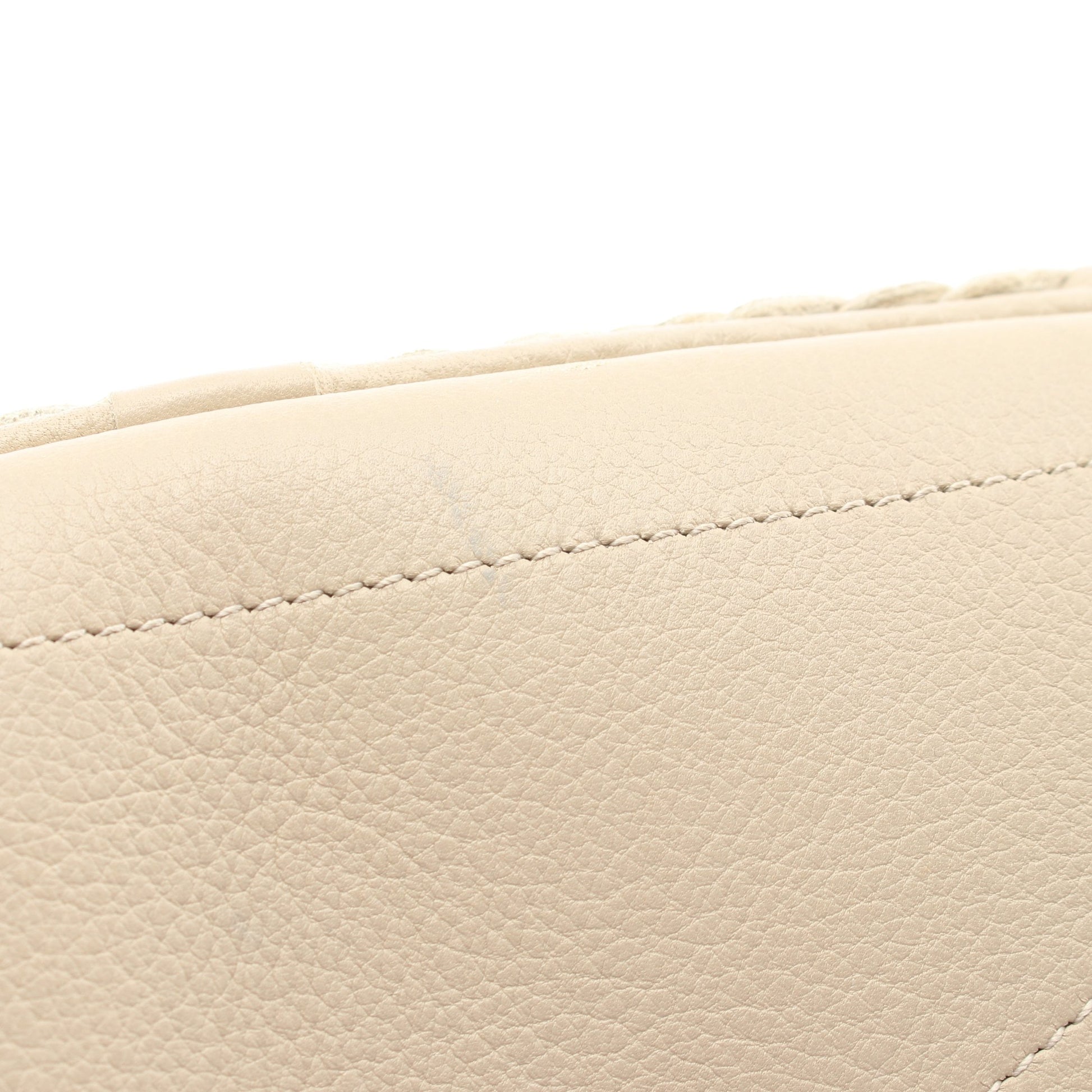 編み込み ハンドバッグ レザー ベージュ ロエベ バッグ LOEWE