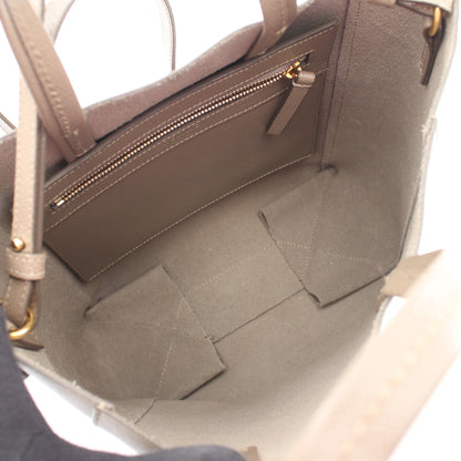 バーティカル スモール カバ 2WAY ハンドバッグ トートバッグ レザー グレーベージュ セリーヌ バッグ CELINE