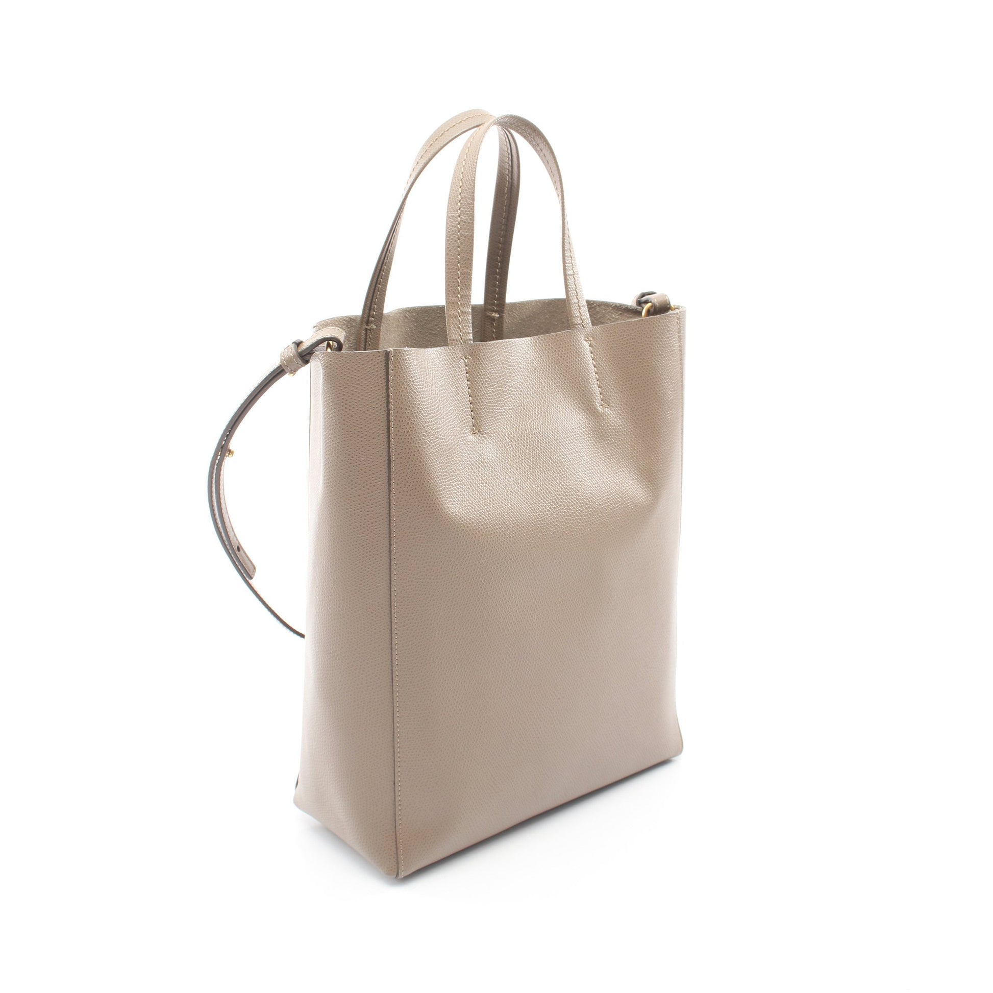 バーティカル スモール カバ 2WAY ハンドバッグ トートバッグ レザー グレーベージュ セリーヌ バッグ CELINE