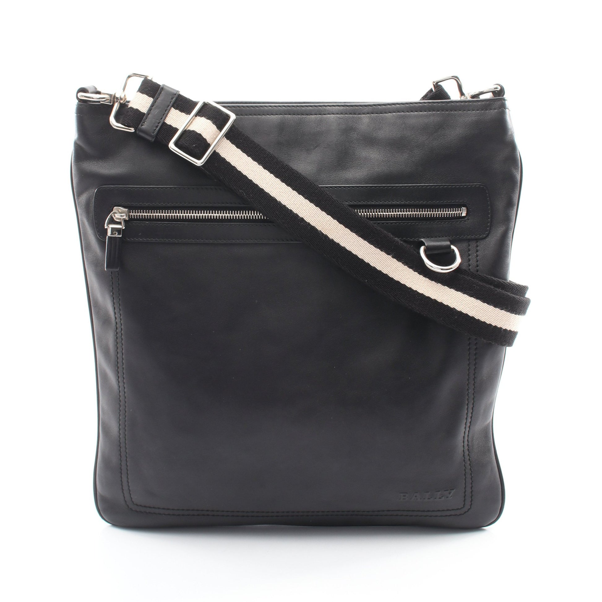 ショルダーバッグ レザー ブラック バリー バッグ BALLY