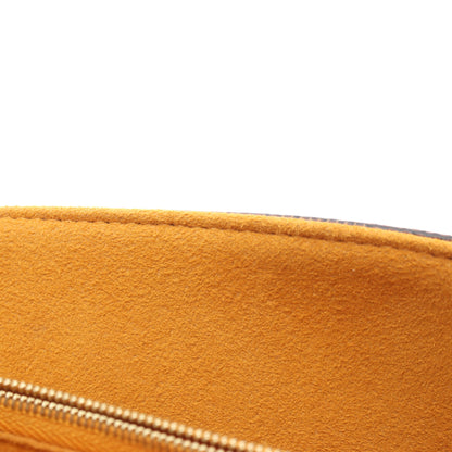 クラプトン ダミエエベヌ ノワール ショルダーバッグ PVC レザー ブラウン ブラック ルイヴィトン バッグ LOUIS VUITTON