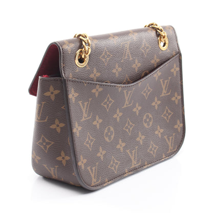 パッシー モノグラム チェーンショルダーバッグ PVC レザー ブラウン ブラック ルイヴィトン バッグ LOUIS VUITTON