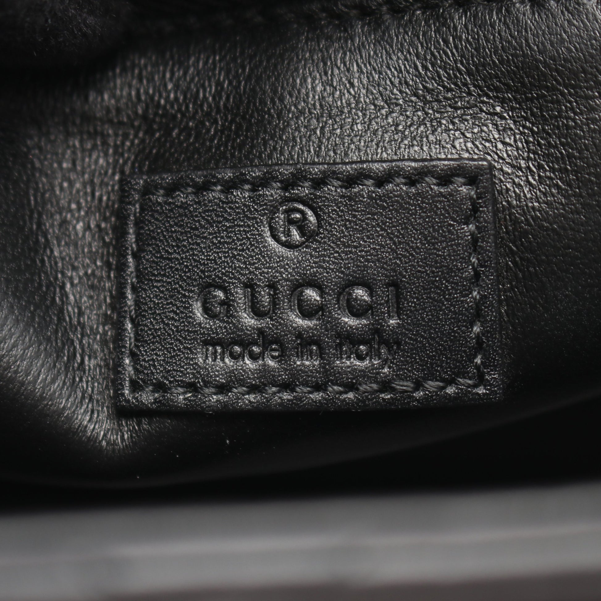デコ チェーンショルダーバッグ Wチェーンショルダーバッグ レザー ブラック グッチ バッグ GUCCI