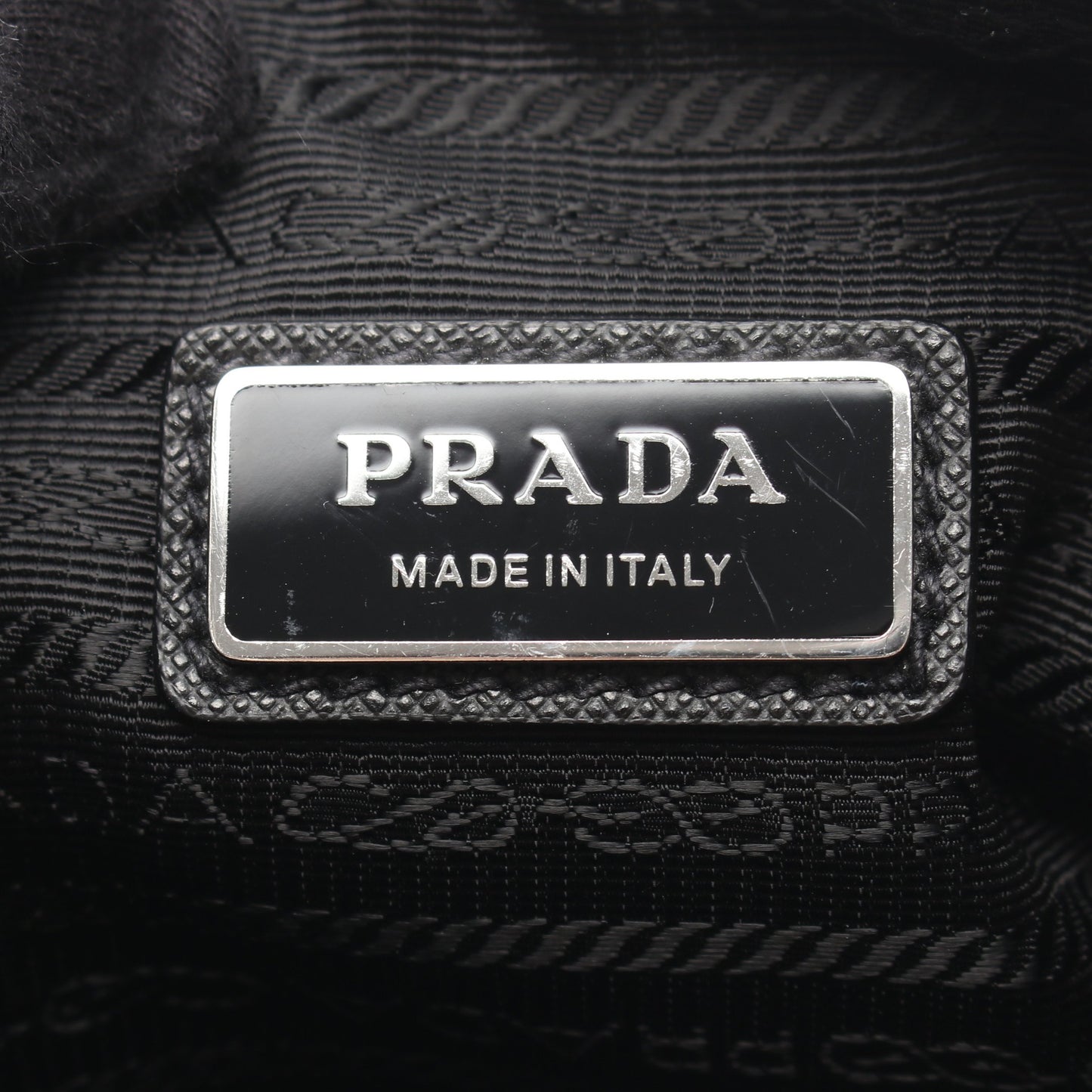 SAFFIANO TRAVEL ショルダーバッグ ナイロン サフィアーノレザー ブラック プラダ バッグ PRADA