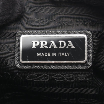 SAFFIANO TRAVEL ショルダーバッグ ナイロン サフィアーノレザー ブラック プラダ バッグ PRADA