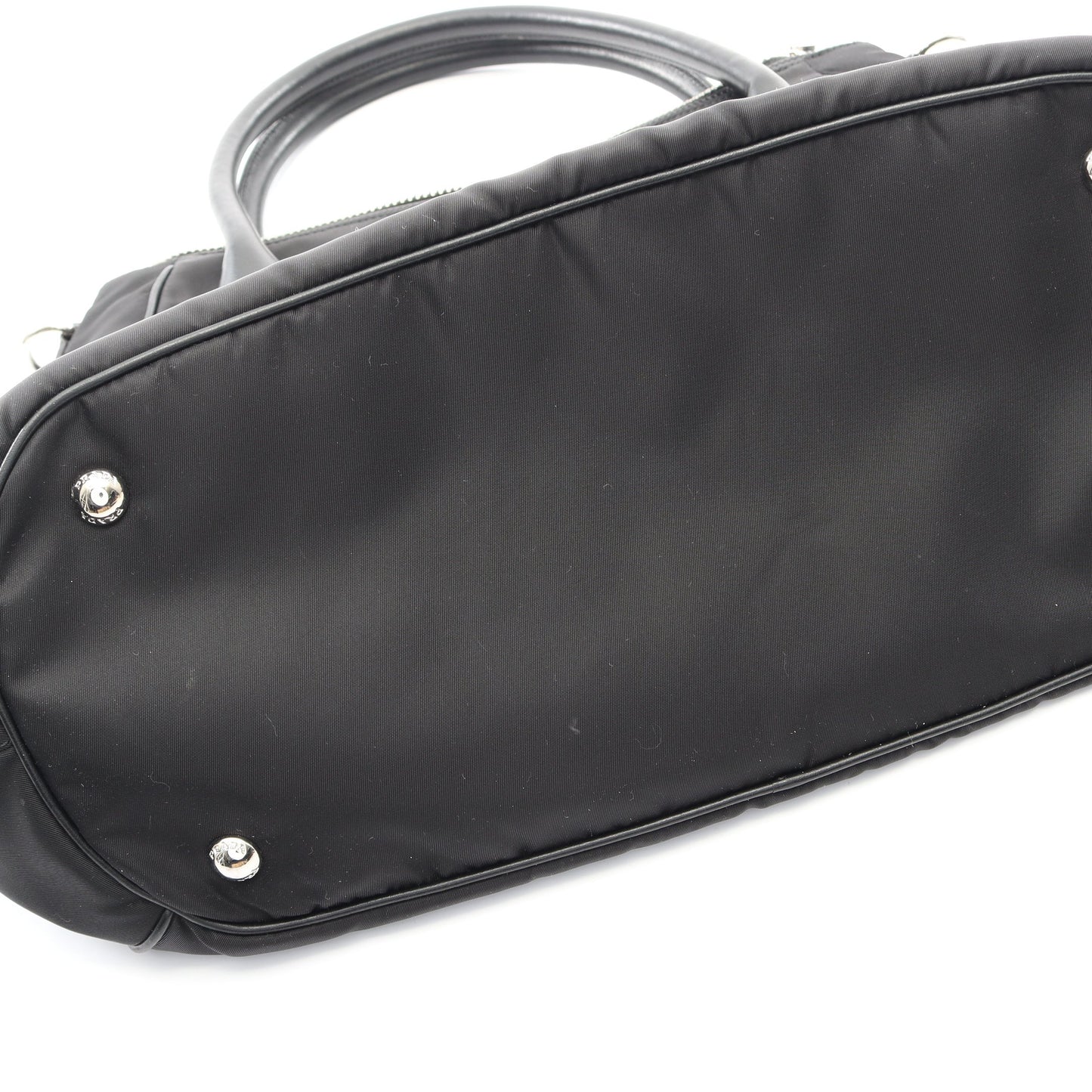 2WAY ハンドバッグ トートバッグ ナイロン レザー ブラック プラダ バッグ PRADA