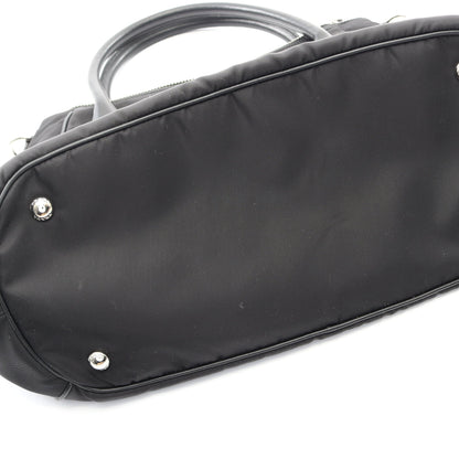 2WAY ハンドバッグ トートバッグ ナイロン レザー ブラック プラダ バッグ PRADA