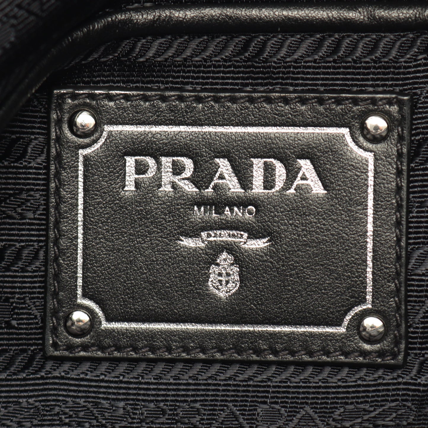 2WAY ハンドバッグ トートバッグ ナイロン レザー ブラック プラダ バッグ PRADA