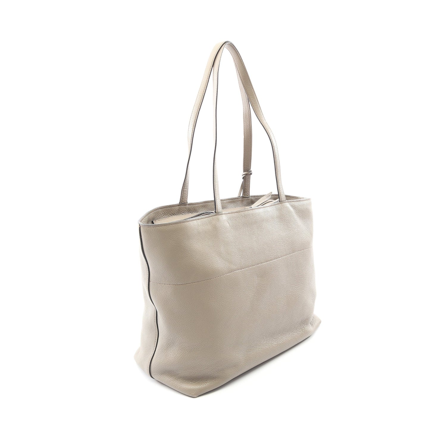 VITELLO PHENIX ショルダーバッグ トートバッグ レザー グレーベージュ プラダ バッグ PRADA