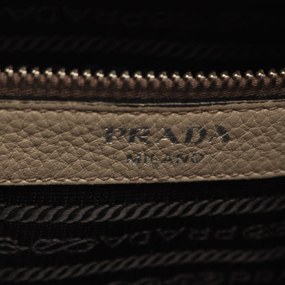VITELLO PHENIX ショルダーバッグ トートバッグ レザー グレーベージュ プラダ バッグ PRADA