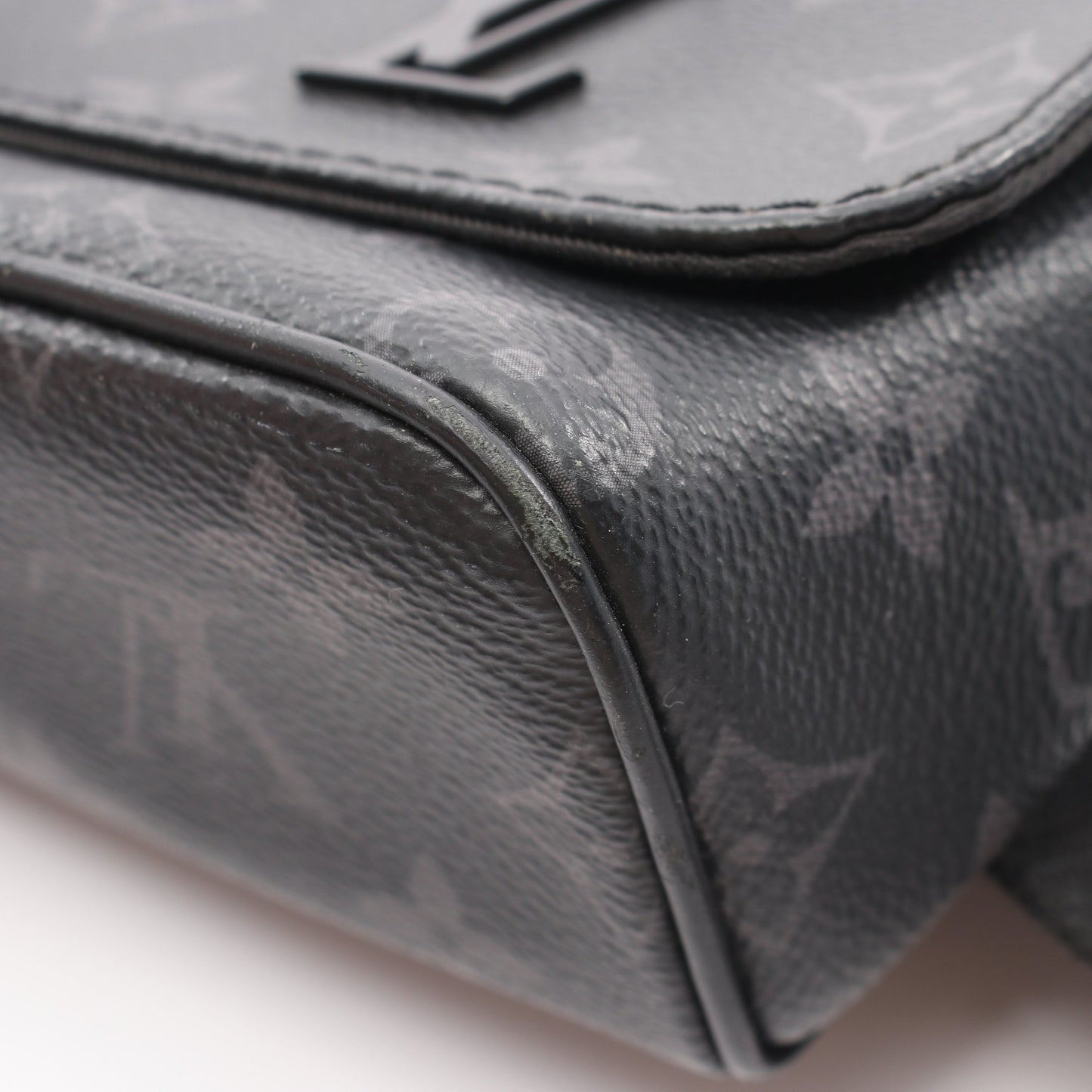 ディストリクトPM NM モノグラムエクリプス ショルダーバッグ PVC レザー ブラック ルイヴィトン バッグ LOUIS VUITTON