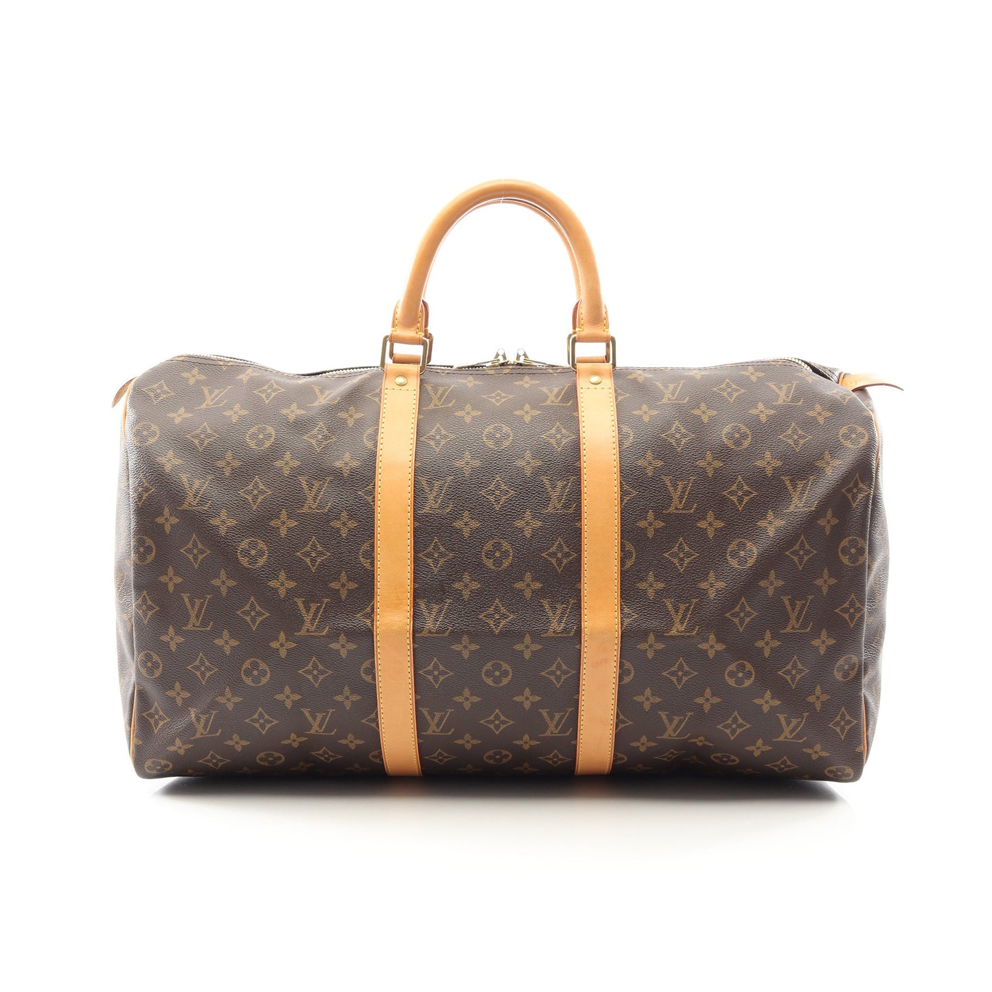 キーポル50 モノグラム ボストンバッグ PVC レザー ブラウン ルイヴィトン バッグ LOUIS VUITTON