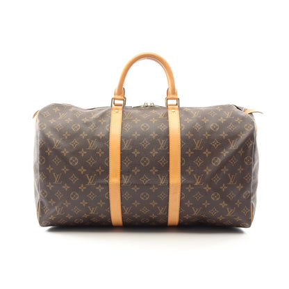 キーポル50 モノグラム ボストンバッグ PVC レザー ブラウン ルイヴィトン バッグ LOUIS VUITTON