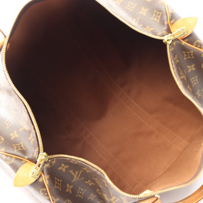 キーポル50 モノグラム ボストンバッグ PVC レザー ブラウン ルイヴィトン バッグ LOUIS VUITTON